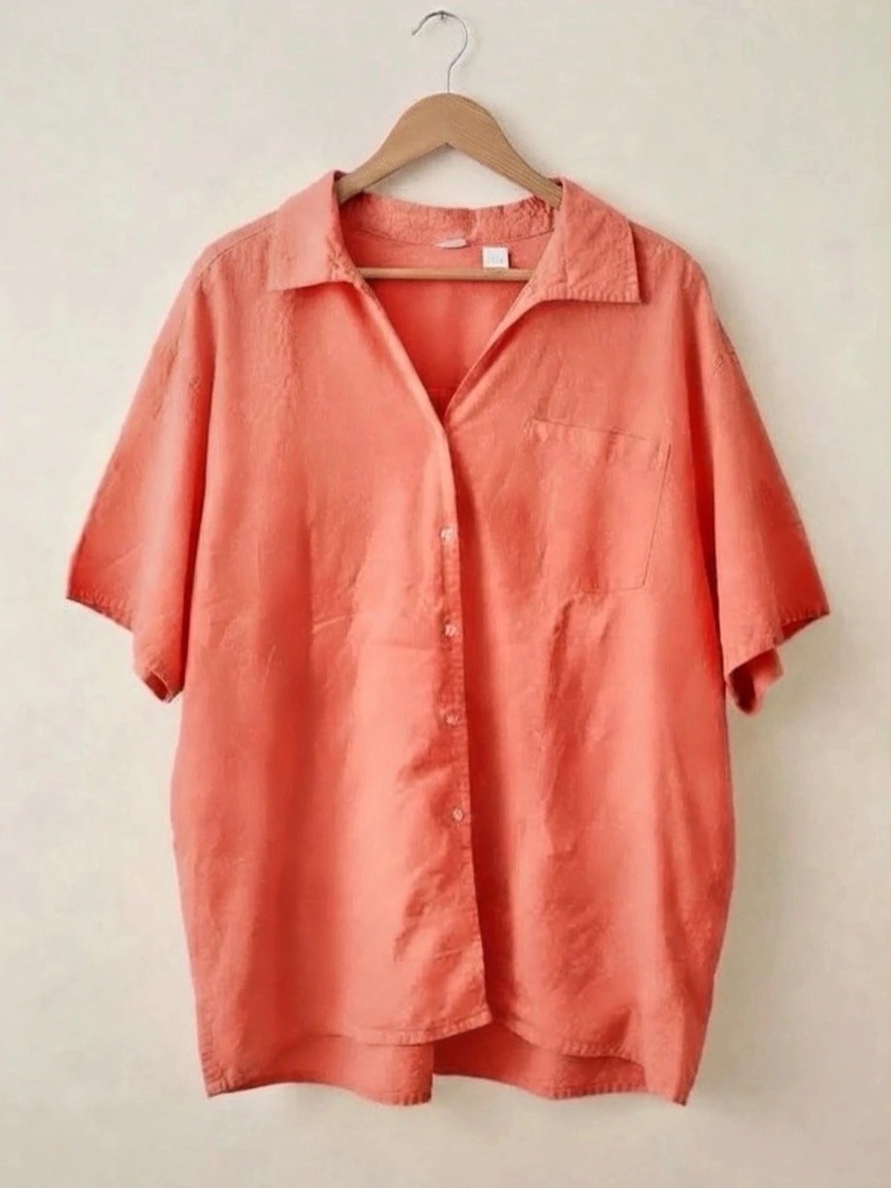 Short Sleeve Button Down Top